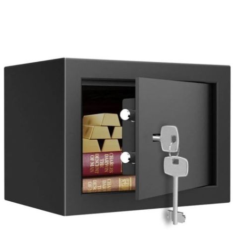 Coffre-fort DELI ET560 serrure à clé 230x170x170 mm - 1,8 kg