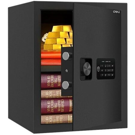 Coffre-fort numérique Deli ET534 - 35x33x42 cm - 12 kg noir