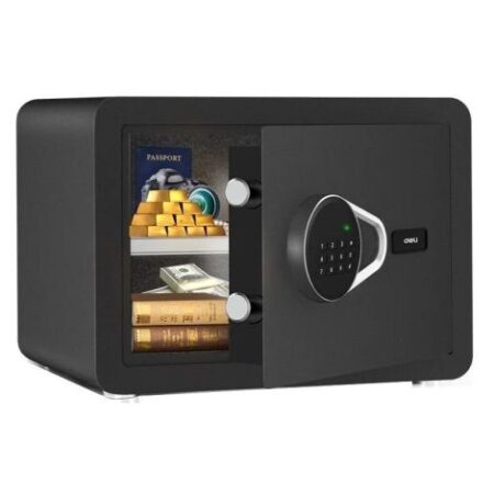 Coffre-fort numérique Deli ET540 en acier Noir