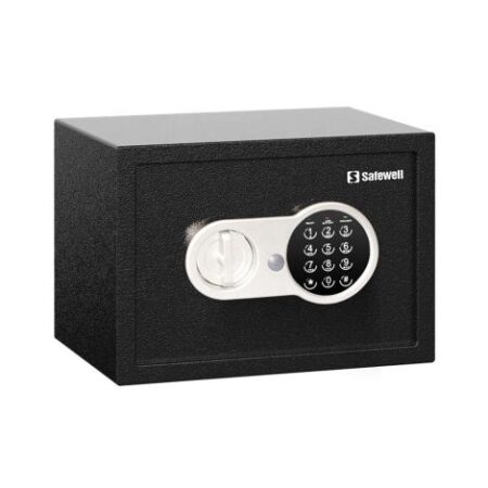 Coffre Fort Maroc - Coffre fort électronique SAFEWELL 250x350x250 mm Noir